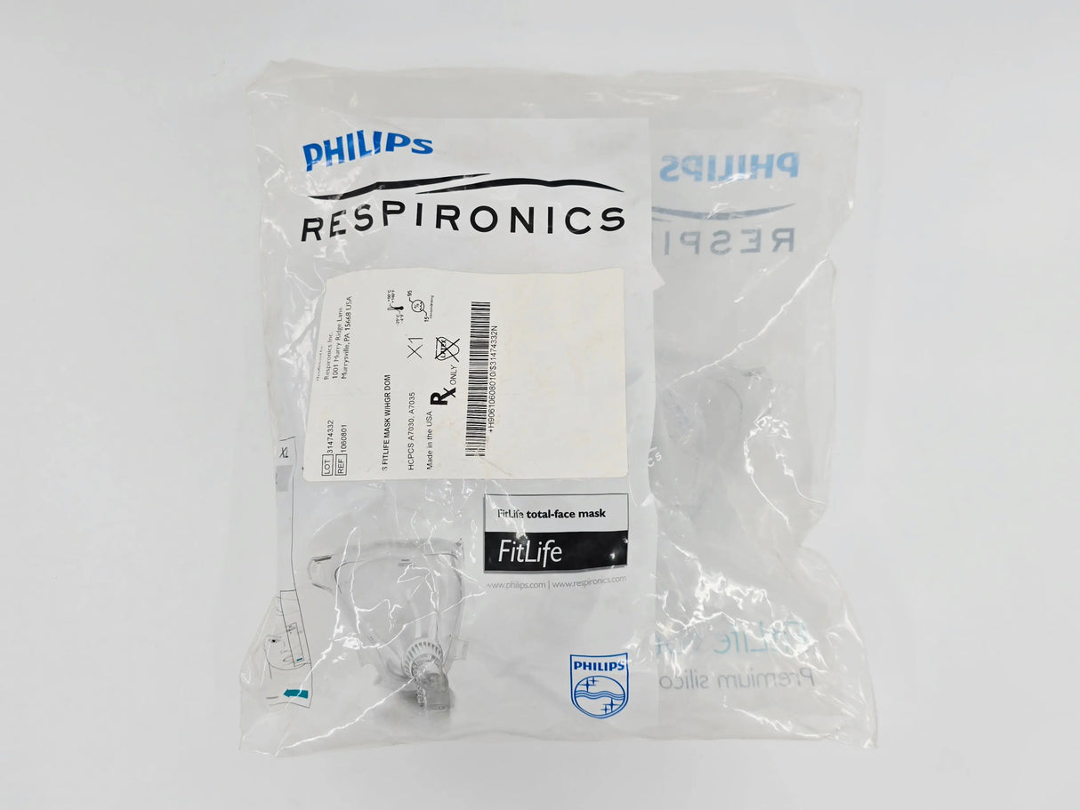 Philips 1060801 Respironics FitLife Face Mask w/ Headgear Small Philips