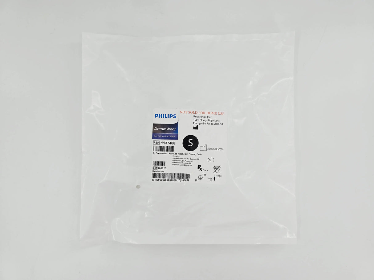 Philips 1137408 Respironics DreamWear Small Gel Pillows Lab Mask Small Frame Philips