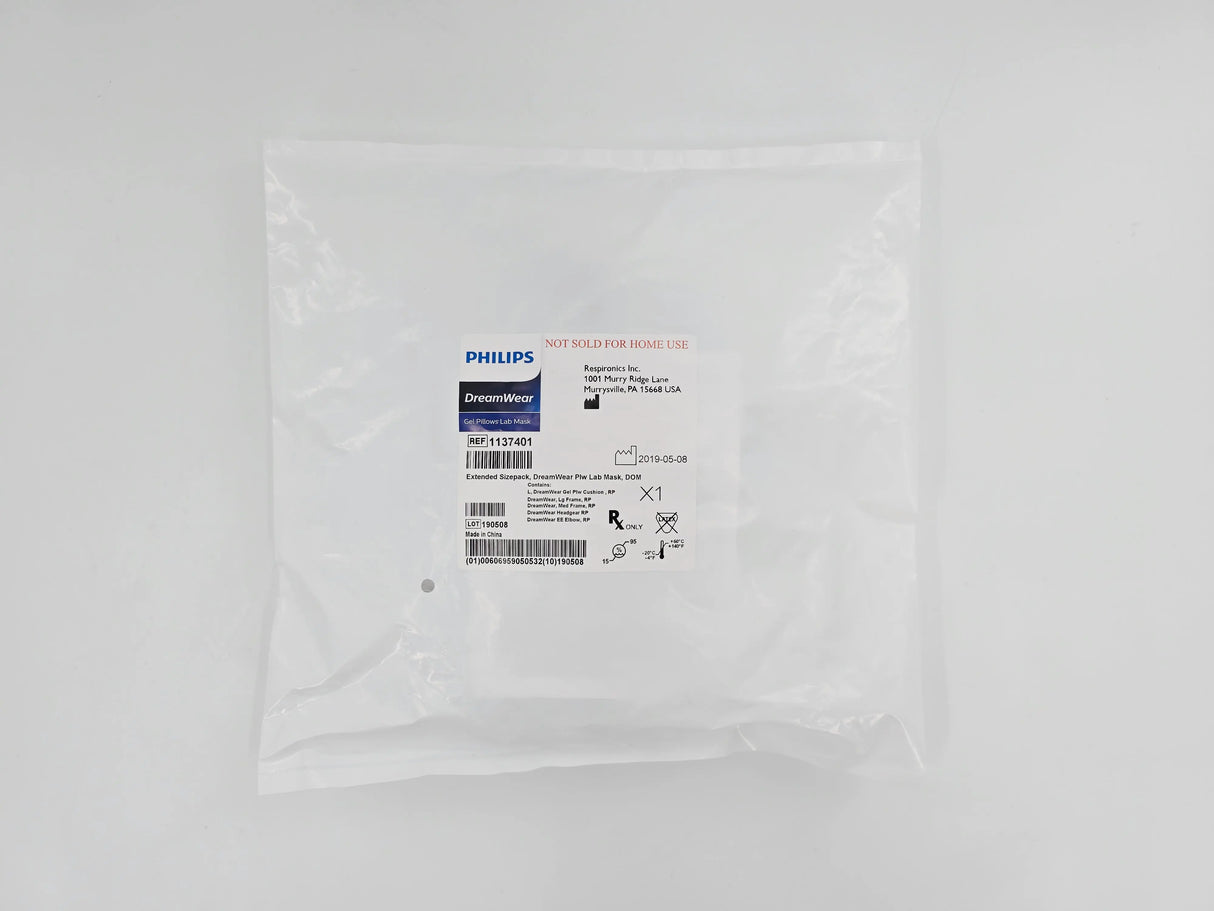 Philips 1137401 Respironics DreamWear Gel Pillows Lab Mask Extended Sizepack Philips