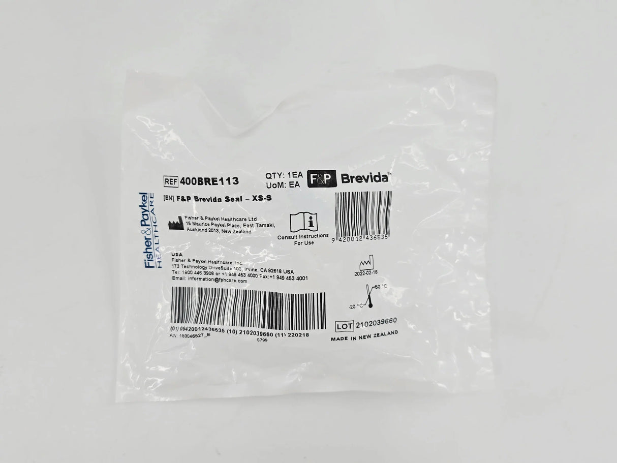 Fisher & Paykel 400BRE113 Brevida Nasal Pillow Mask AirPillow Seal XS-S Fisher & Paykel