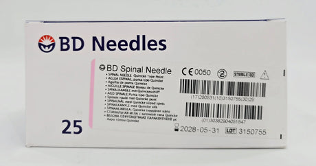 BD 405184 Spinal Needle Quincke Type Point 18G x 3.50" BX/25 BD