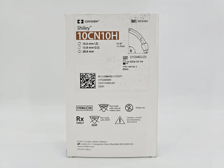 Covidien 10CN10H Shiley Adult Flexible Tracheostomy Tube w/ TaperGuard Cuff Disposable Inner Cannula Covidien