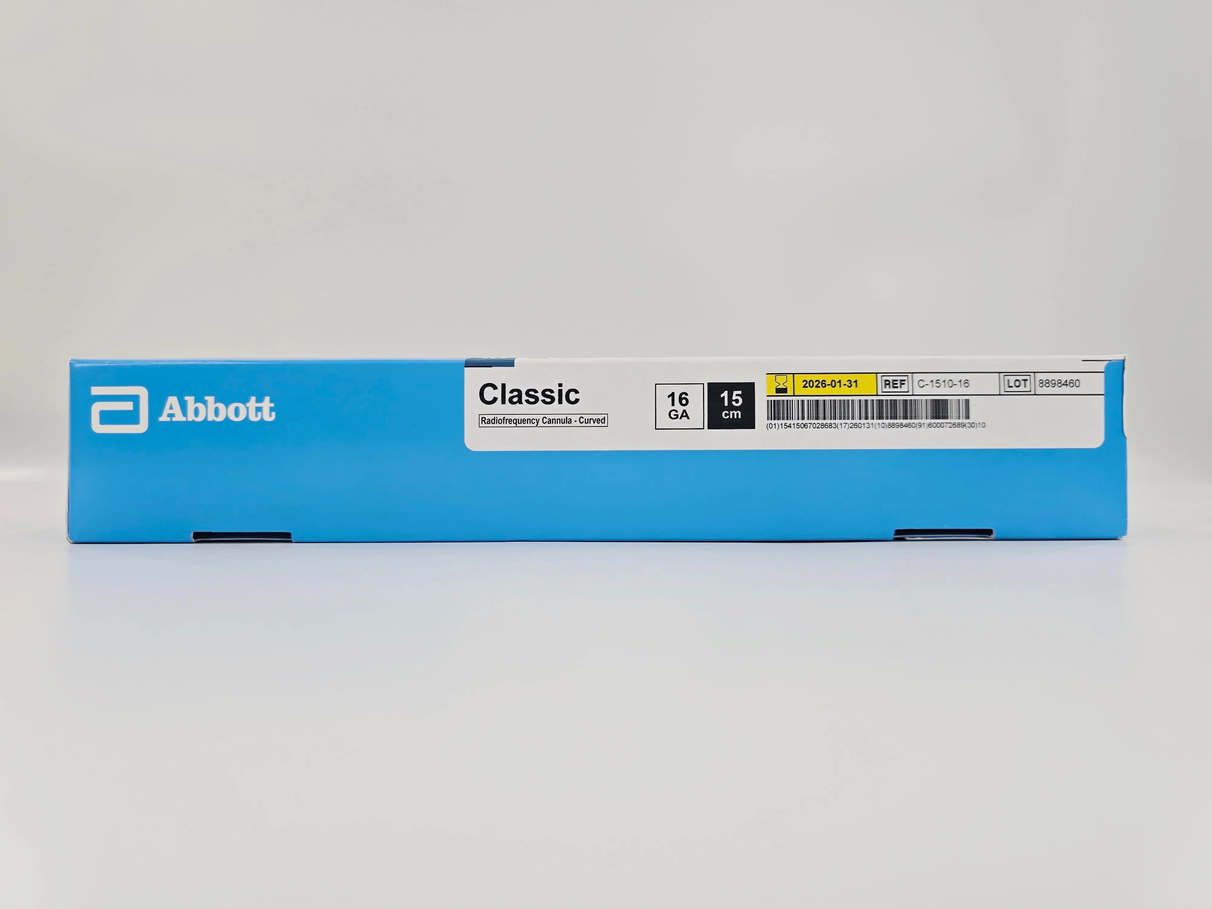 C-1510-16 Abbott Classic Radiofrequency Cannula Curved 16G x 15cm