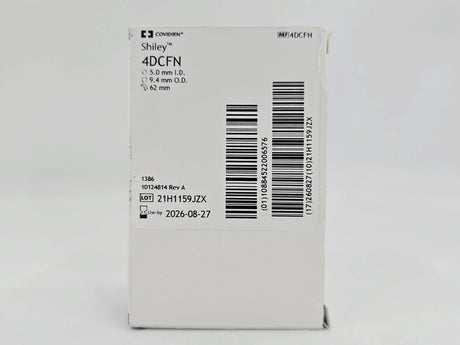 Covidien 4DCFN Shiley Tracheostomy Tube Cuffless w/ Disposable Inner Cannula Fenestrated Covidien