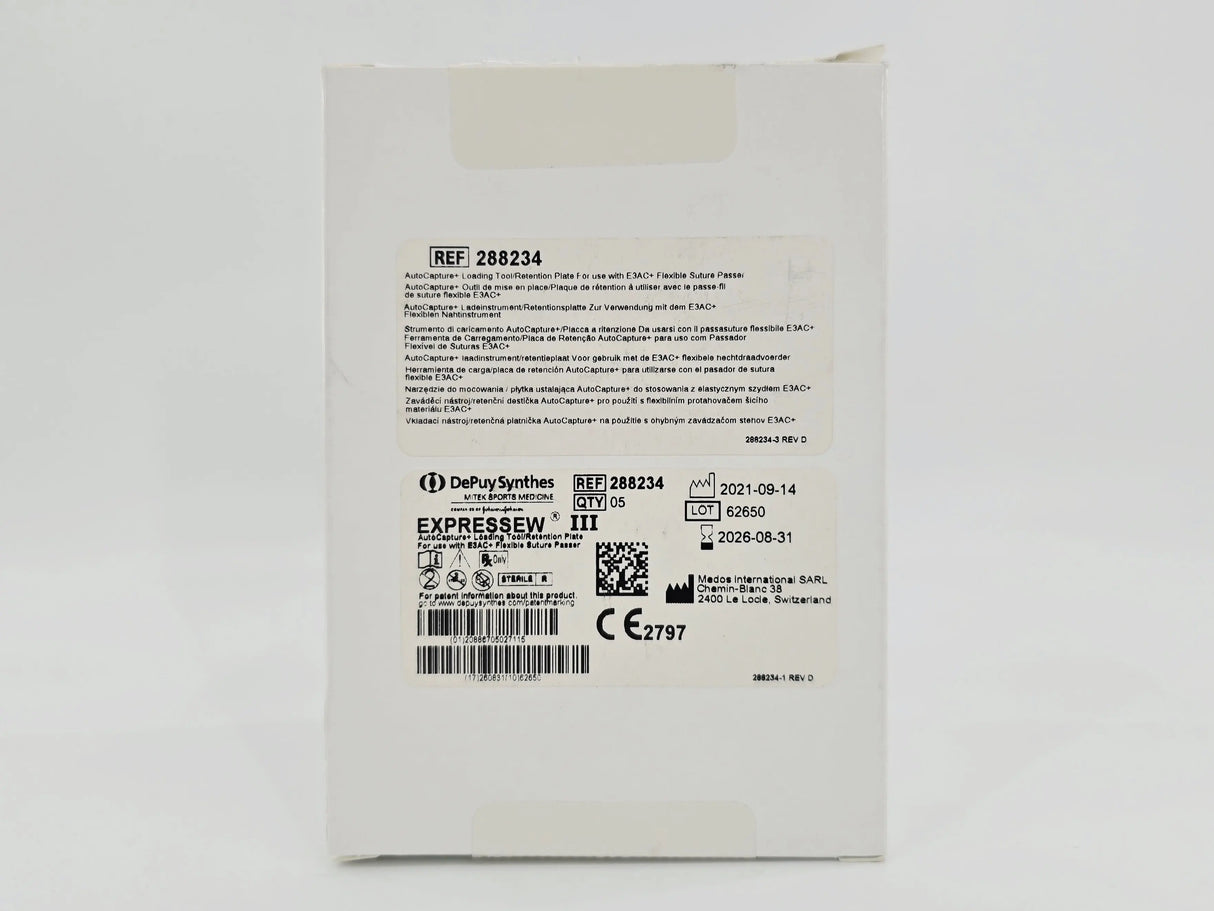 DePuy Synthes 288234 EXPRESSEW III AutoCapture+ Loading Tool/Retention Plate BX/5 DePuy Synthes