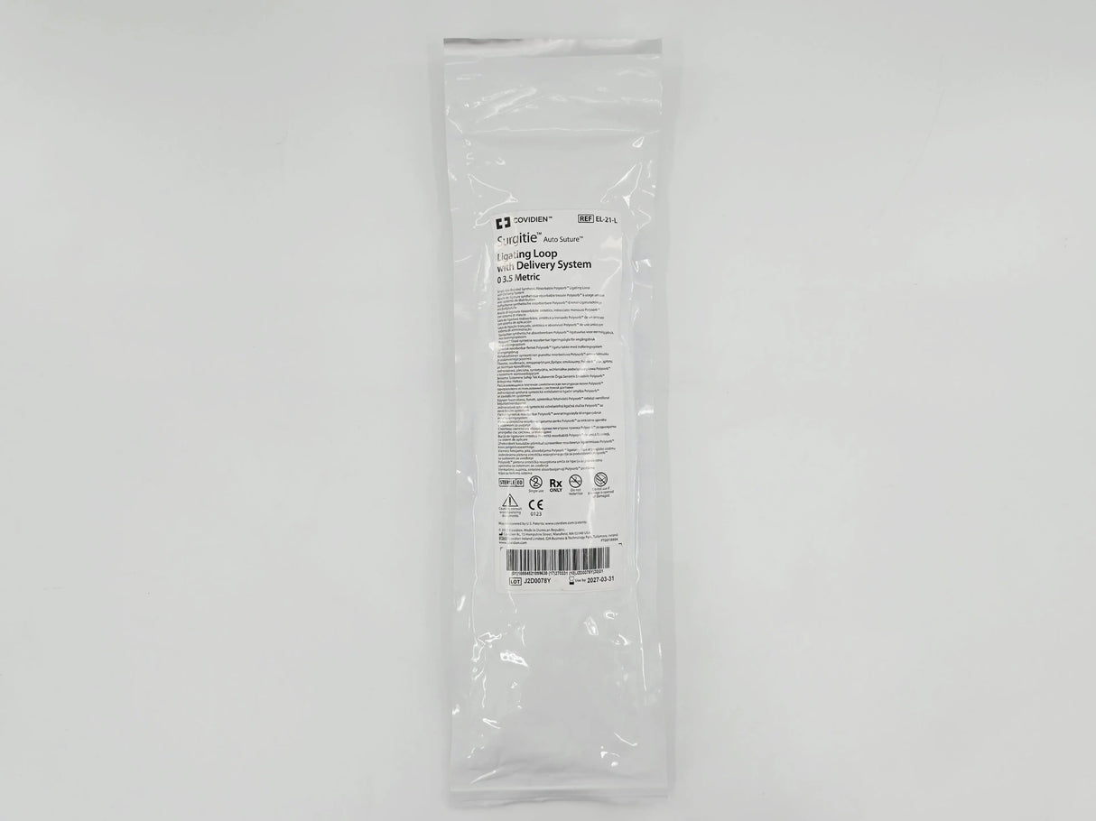 Covidien EL-21-L Surgitie Auto Suture Ligating Loop w/ Delivery System 0 Polysorb Violet 21" Covidien