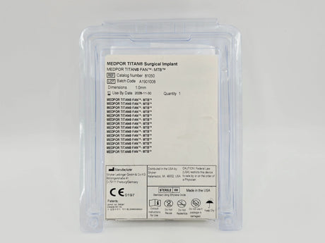 Stryker 81050 MEDPOR TITAN FAN-MTB Surgical Implant 1.0mm Stryker