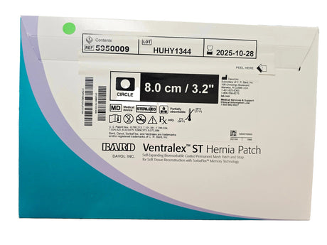 Bard 5950009 Ventralex ST Hernia Patch 8cm x 8cm Sterile Bard