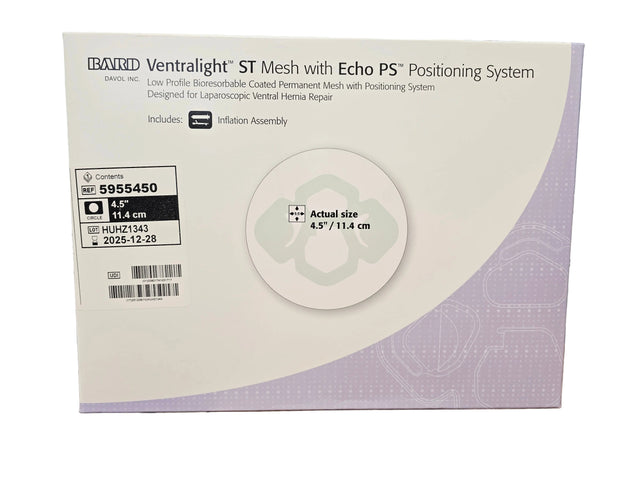 Bard 5955450 Ventralex ST Hernia Patch Large Circle with Strap Sterile Bard