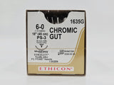 Ethicon 1635G CHROMIC GUT 6-0 Naturally BROWN 1X18" PS-3 16mm PS PRIME BX/12 Ethicon
