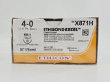 Ethicon X871H 4-0 ETHIBOND EXCEL Green 1X30" RB-1 17mm BX/36 Ethicon