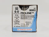 Ethicon 8695G 6-0 PROLENE Blue 1X18" P-3 13mm BX/12 Ethicon