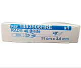 Medtronic 1883506HRE 3.5 mm RAD-40° Rotatable Curved Sinus Blade 11 cm Medtronic Xomed