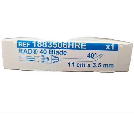 Medtronic 1883506HRE 3.5 mm RAD-40° Rotatable Curved Sinus Blade 11 cm Medtronic Xomed