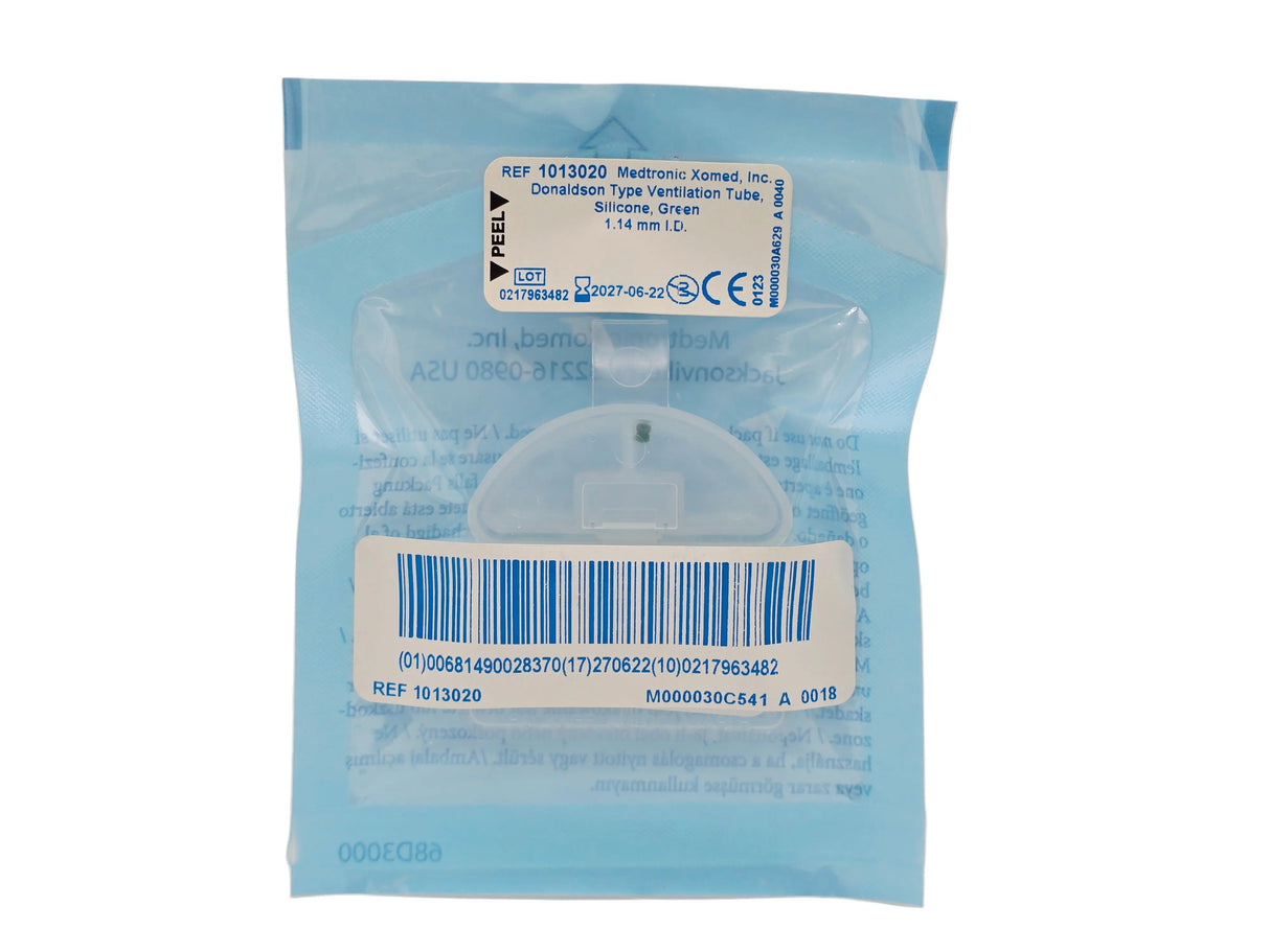 Medtronic 1013020 Donaldson Silicone Ventilation Tube 1.14 mm ID Green Medtronic