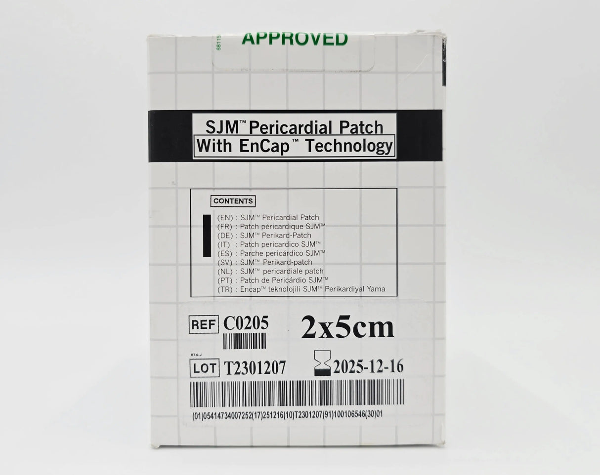 Abbott C0205 SJM Pericardial Patch w/ EnCap Technology 2x5cm 1/EA Abbott