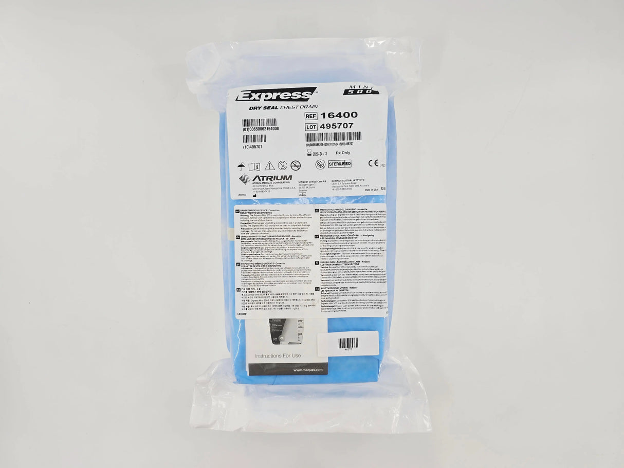 Atrium 16400 Express Mini 500 Dry Seal Chest Drain Atrium
