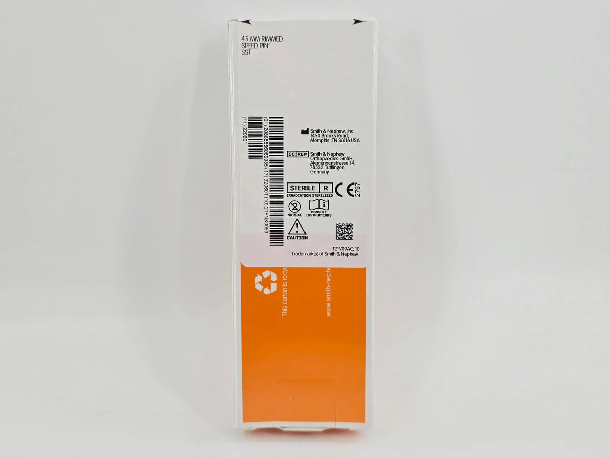 Smith & Nephew 74013471 Rimmed Speed Pin 45mm BX/3 Smith & Nephew, Inc.