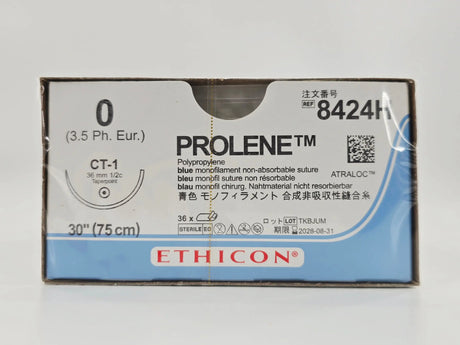 Ethicon 8424H 0 PROLENE Blue 1X30" CT-1 36mm BX/36 Ethicon