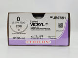 Ethicon JB978H 0 Coated VICRYL 1X36" CTXB 48mm ETHIGUARD Blunt Point BX/36 Ethicon