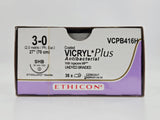 Ethicon VCPB416H 3-0 Coated VICRYL Plus 1X27" SHB 26mm ETHIGUARD Blunt Point BX/36 Ethicon