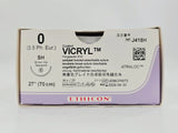 Ethicon J418H 0 Coated VICRYL 1X27" SH 26mm Taper Point BX/36 FULL OPEN BOX Ethicon