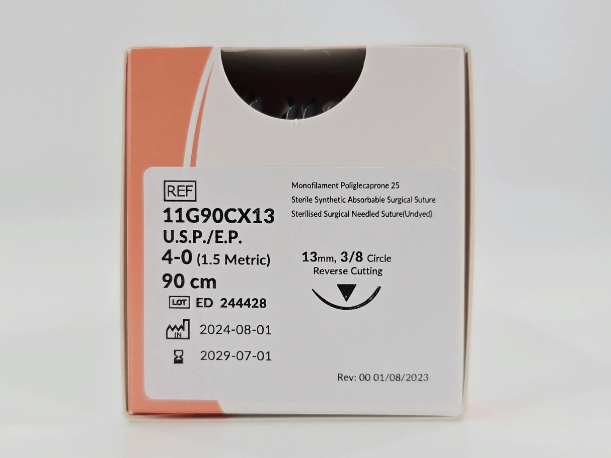 Healthium Medtech Ltd. 11G90CX13 4-0 MONOGLYDE Undyed 1X90cm BX/12 FULL OPEN BOX Healthium Medtech Ltd.