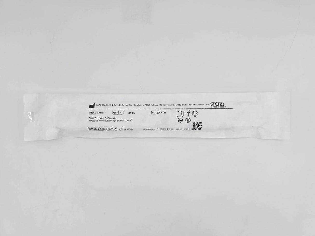 Karl Storz 27040NB-S Bipolar Coagulating Ball Electrode for use w/ Hopkins Telescope 27005FA / 27005BA 1/EA Karl Storz