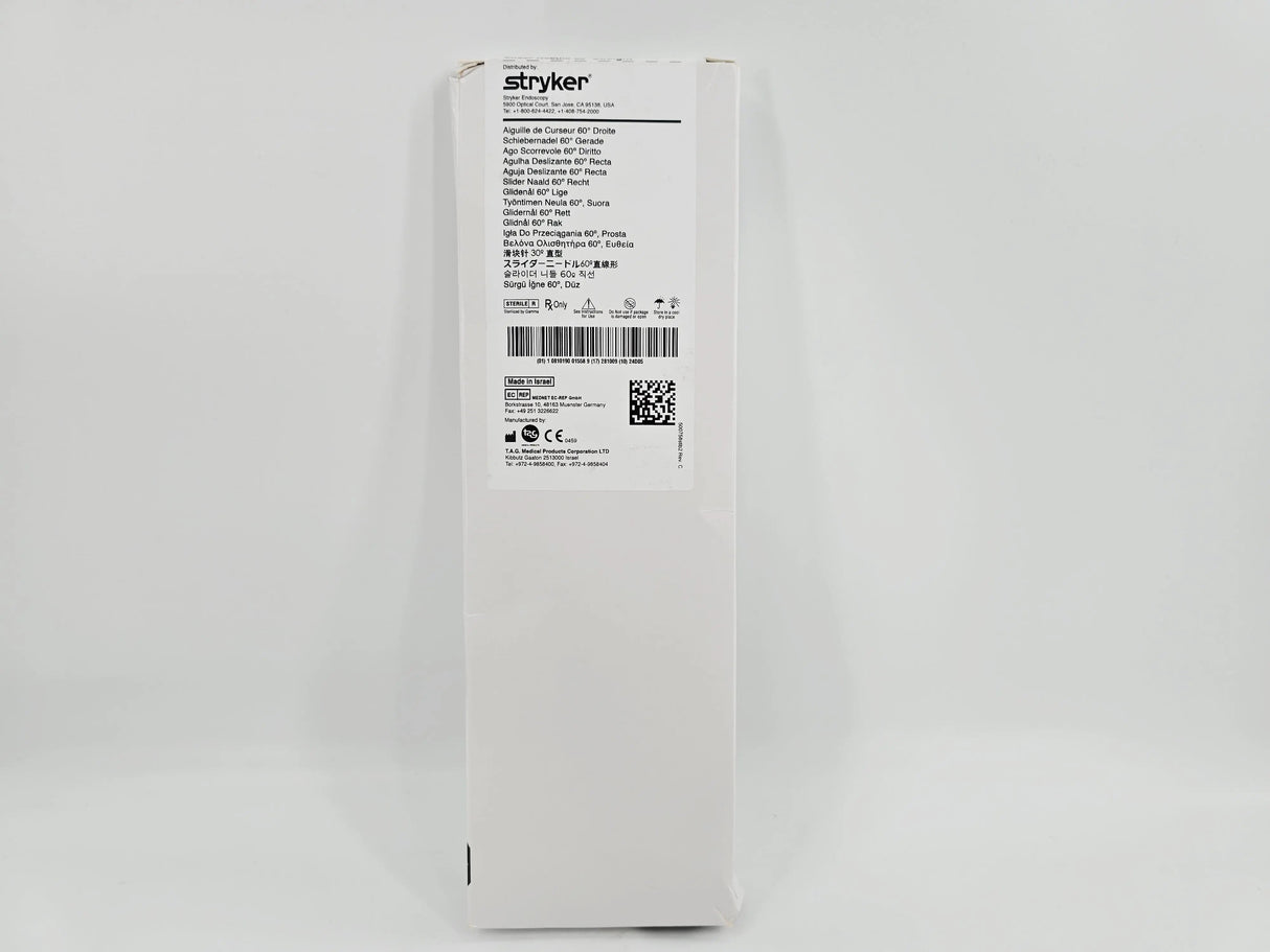 Stryker 3910-500-758 Champion Slider Needle 60° Straight 1/EA Stryker