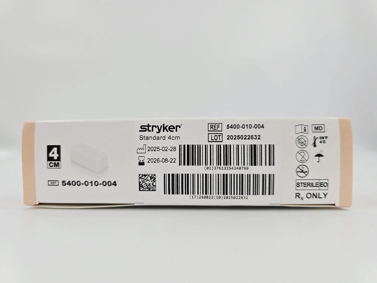 Stryker 5400-010-004 NasoPore Bioreabsorbable Nasal Dressing Standard 4cm 8/pkg Stryker
