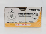 Ethicon MB66G ETHIBOND EXCEL 5 4x30" V-37 40mm TAPERCUT BX/12 Ethicon