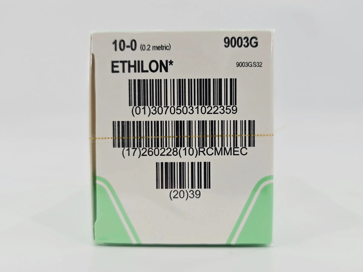 Ethicon 9003G ETHILON 10-0 Black 1X12" CS140-6 6.5mm CS ULTIMA Ophthalmic Needles BX/12 Ethicon