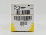Ethicon 1915G FAST ABSORBING PLAIN GUT 5-0 Yellowish Tan 1X18" PC-1 13mm BX/12 Ethicon