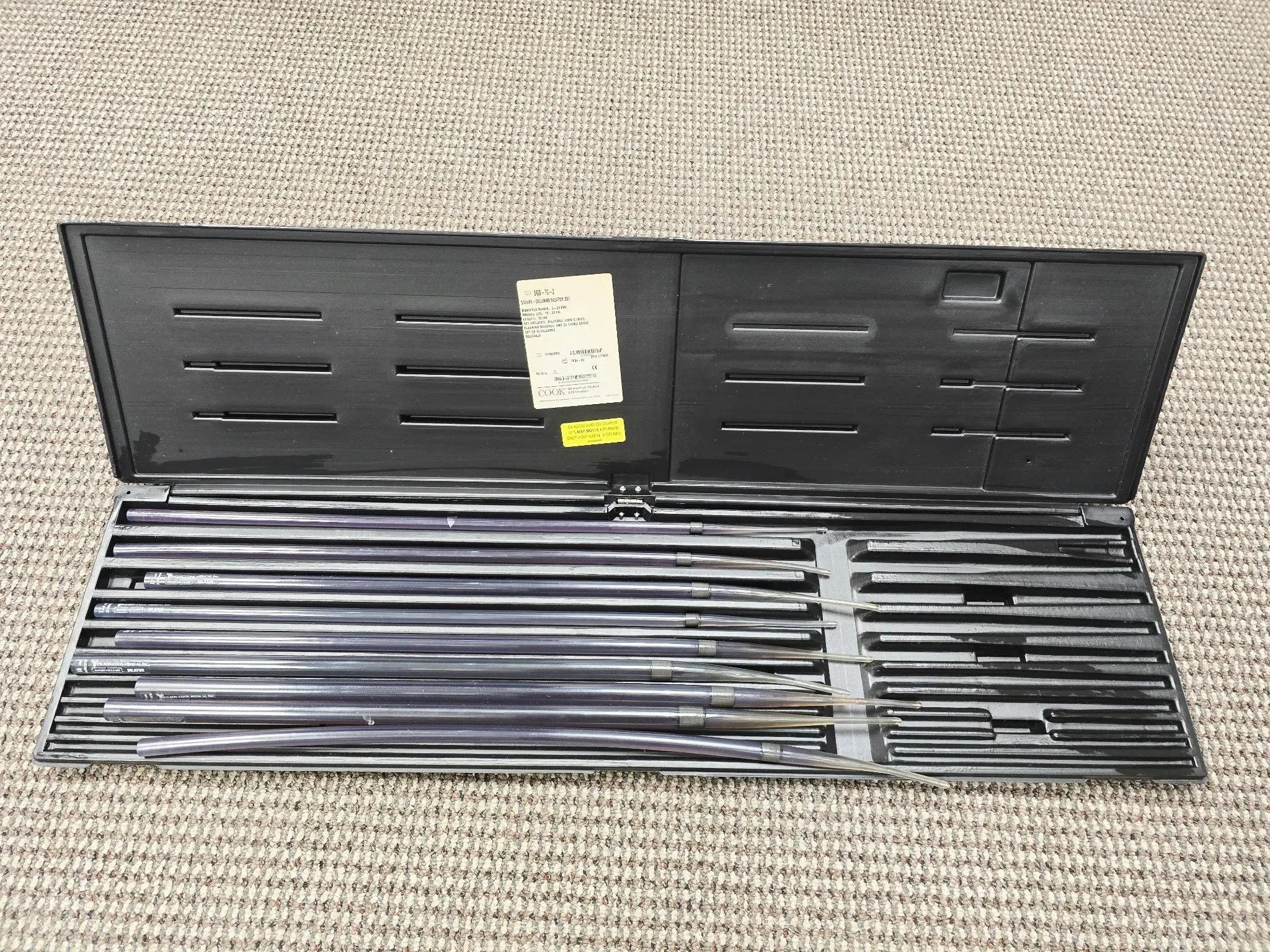 Cook Medical SGD-70-2 Savary Gilliard Piece Dilator Set of 9 w