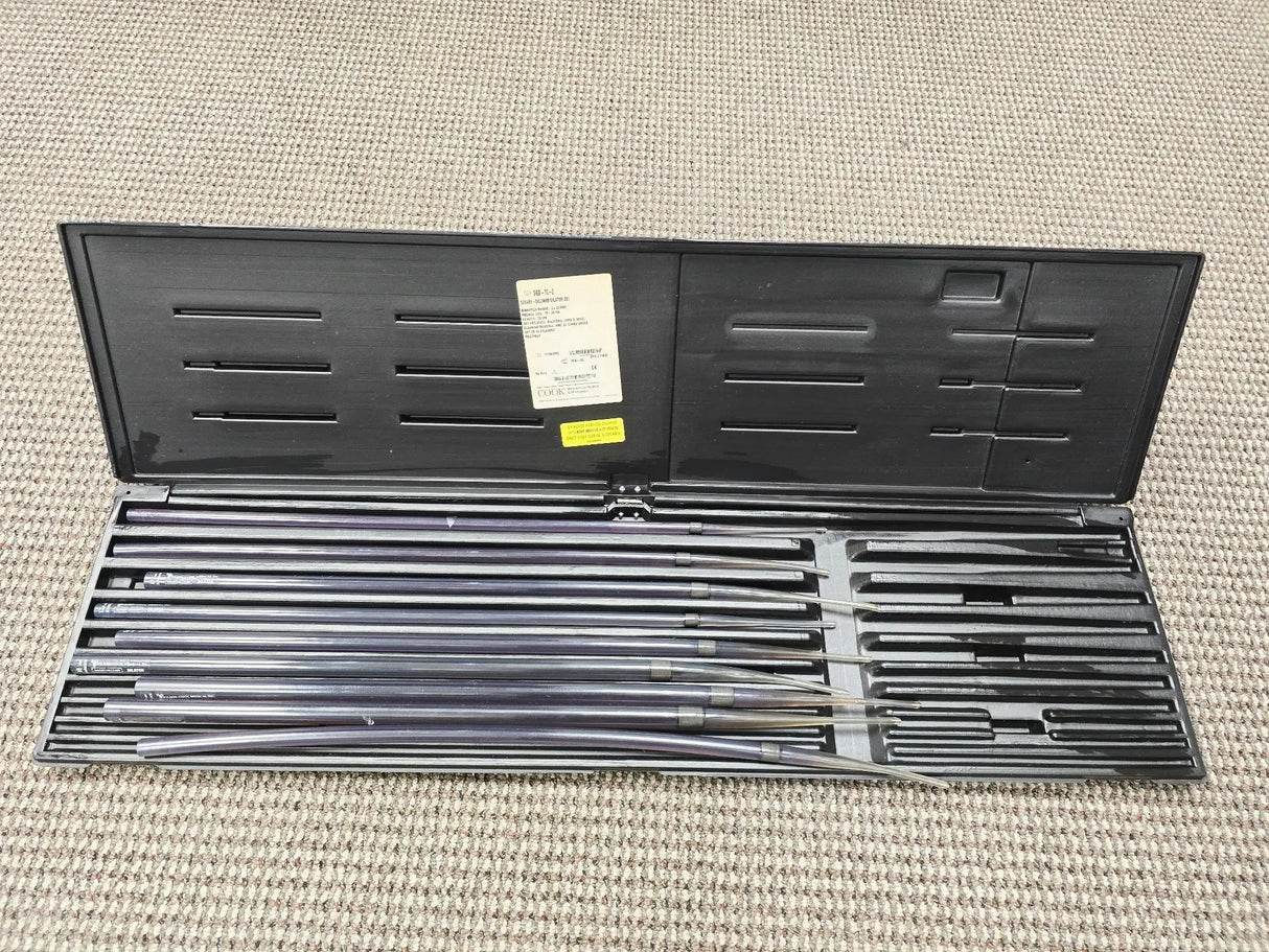 Cook Medical SGD-70-2 Savary Gilliard Piece Dilator Set of 9 w/ Case Cook Medical