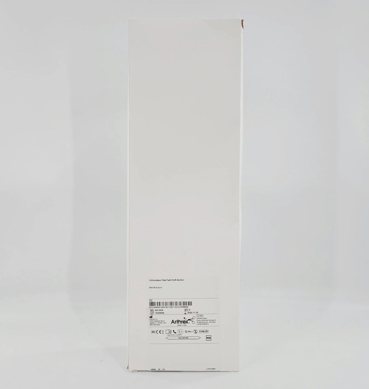 Arthrex AR-3636 1.8 Knotless FiberTak Soft Anchor w/ #2 Suture BX/5 Arthrex