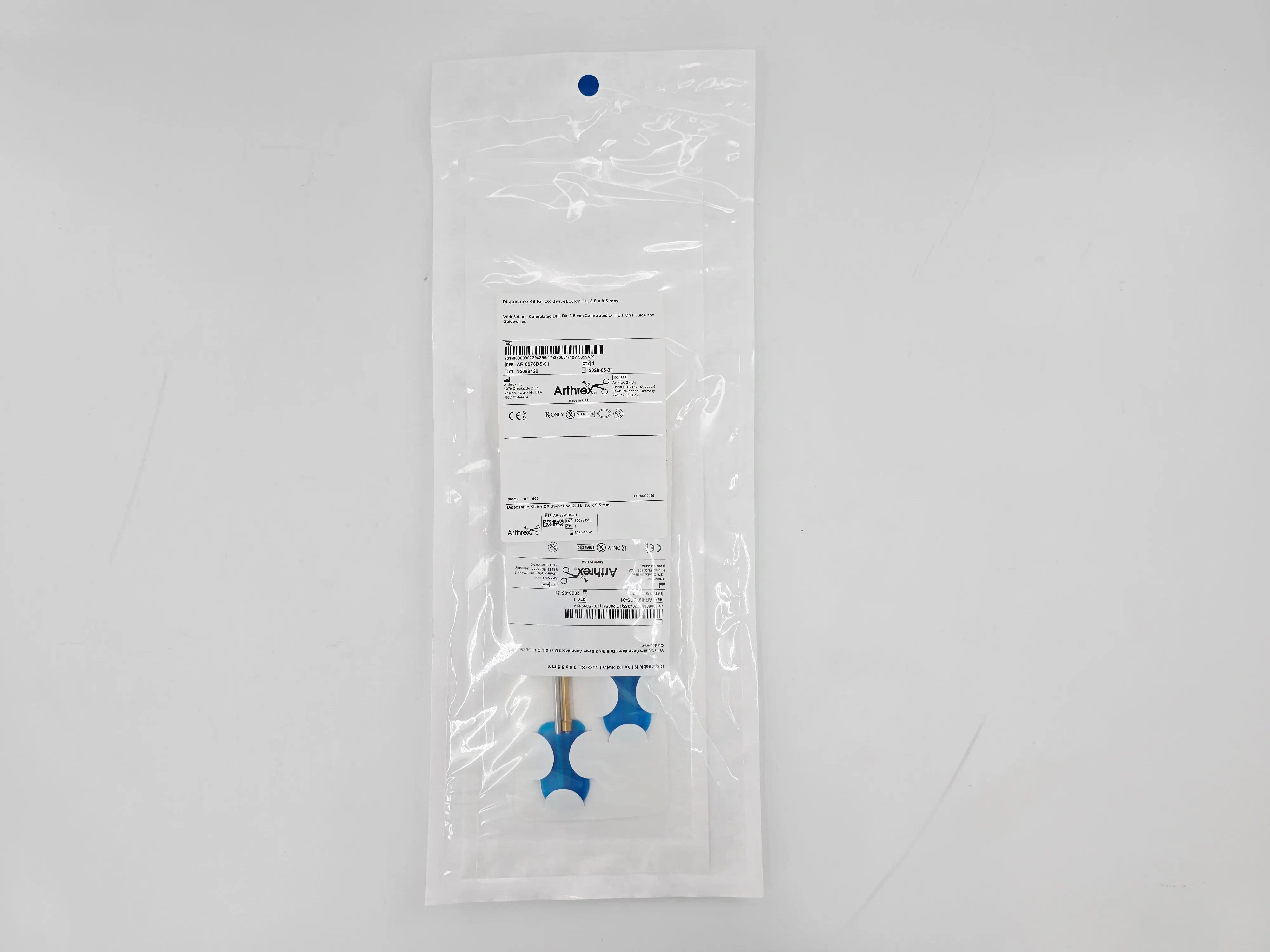 Arthrex AR-8978DS-01 Disposable Kit for DX SwiveLock SL 3.5 x 8.5