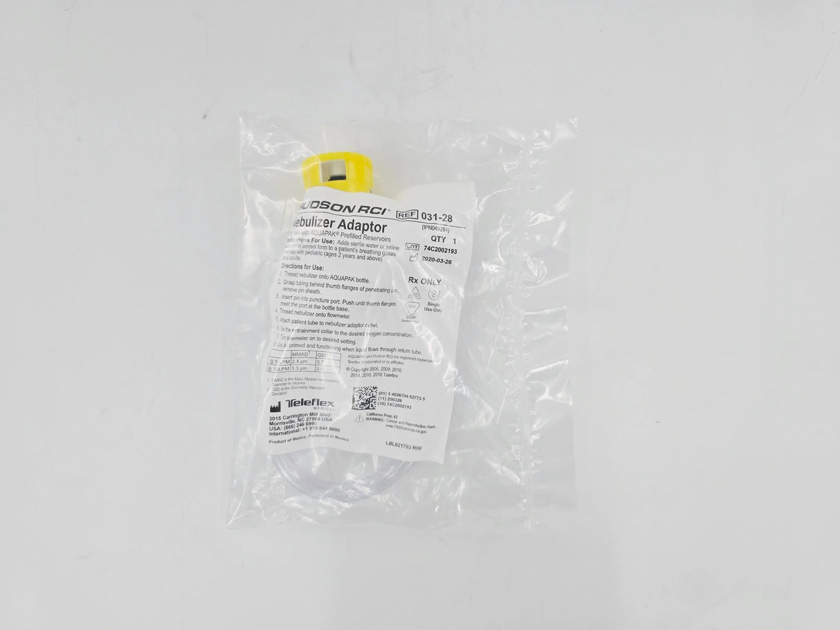 Teleflex 031-28 Hudson RCI Nebulizer Adaptor 1/EA Teleflex Hudson RCI