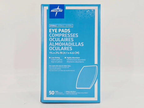 Medline NON21600 Eye Pads Sterile 1-5/8" x 2-5/8" BX/50 Medline
