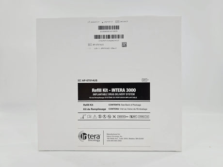 Intera Oncology AP-07014US Refill Kit INTERA 3000 Implantable Drug Delivery System 1/EA Intera Oncology