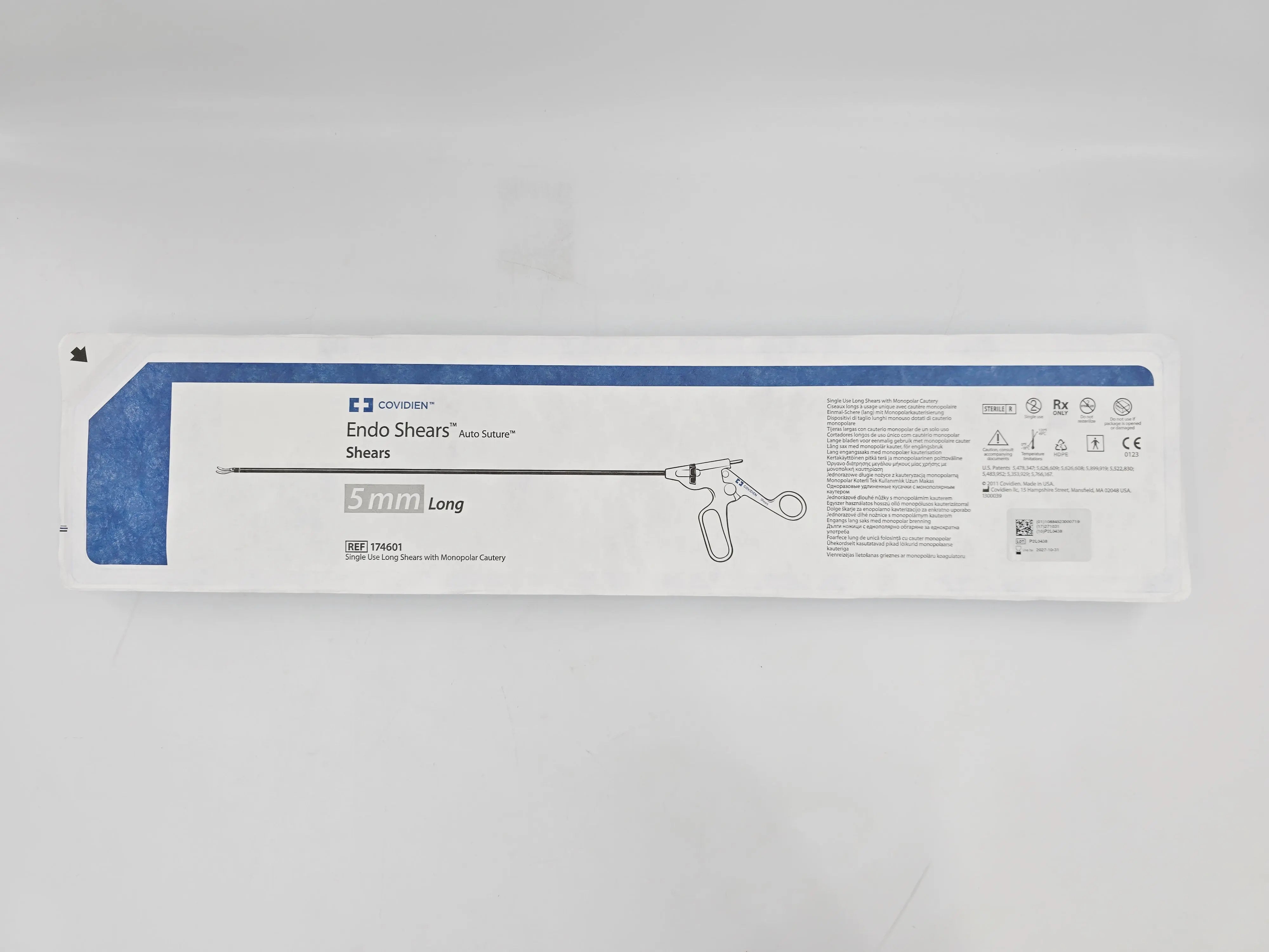 VALIEM MONSTER MOUTH BL―M Covidien 174601 Endo Shears Auto Suture 5mm Long Shears 1/EA