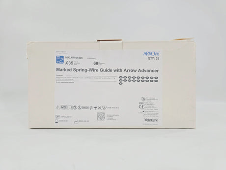 Arrow AW-04435 Marked Spring-Wire Guide w/ Arrow Advancer .035" x 60cm BX/25 Arrow