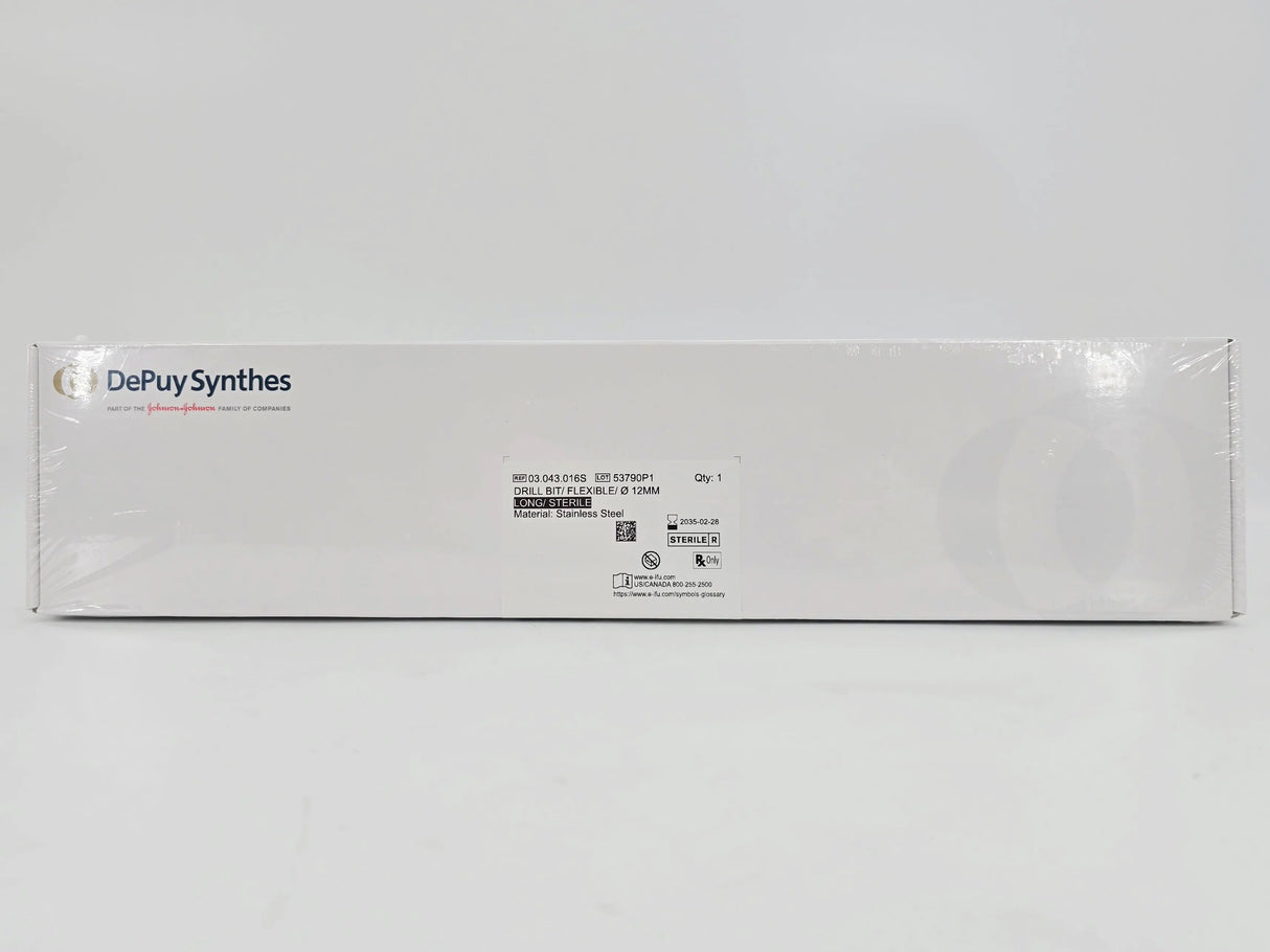 DePuy Synthes 03.043.016S Drill Bit Flexible Ø12mm Long/ Sterile 1/EA DePuy Synthes