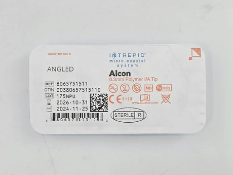 Alcon 8065751511 Intrepid Micro-Coaxial System 0.3mm Polymer I/A Irrigation and Aspiration Tip Angled 1/EA Alcon