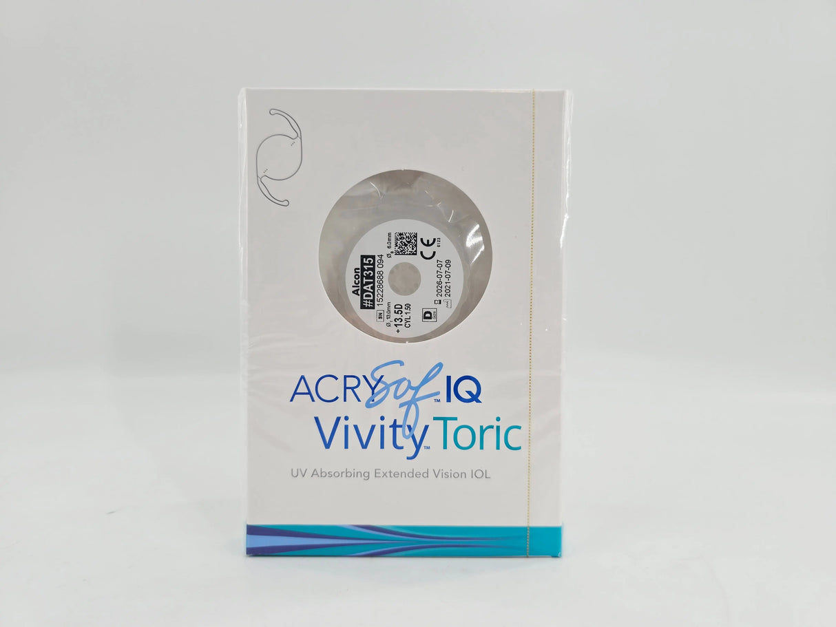 Alcon DAT315.135 AcrySof IQ Vivity Toric UV Absorbing Extended Vision IOL +13.5 D Size D 1/EA Alcon