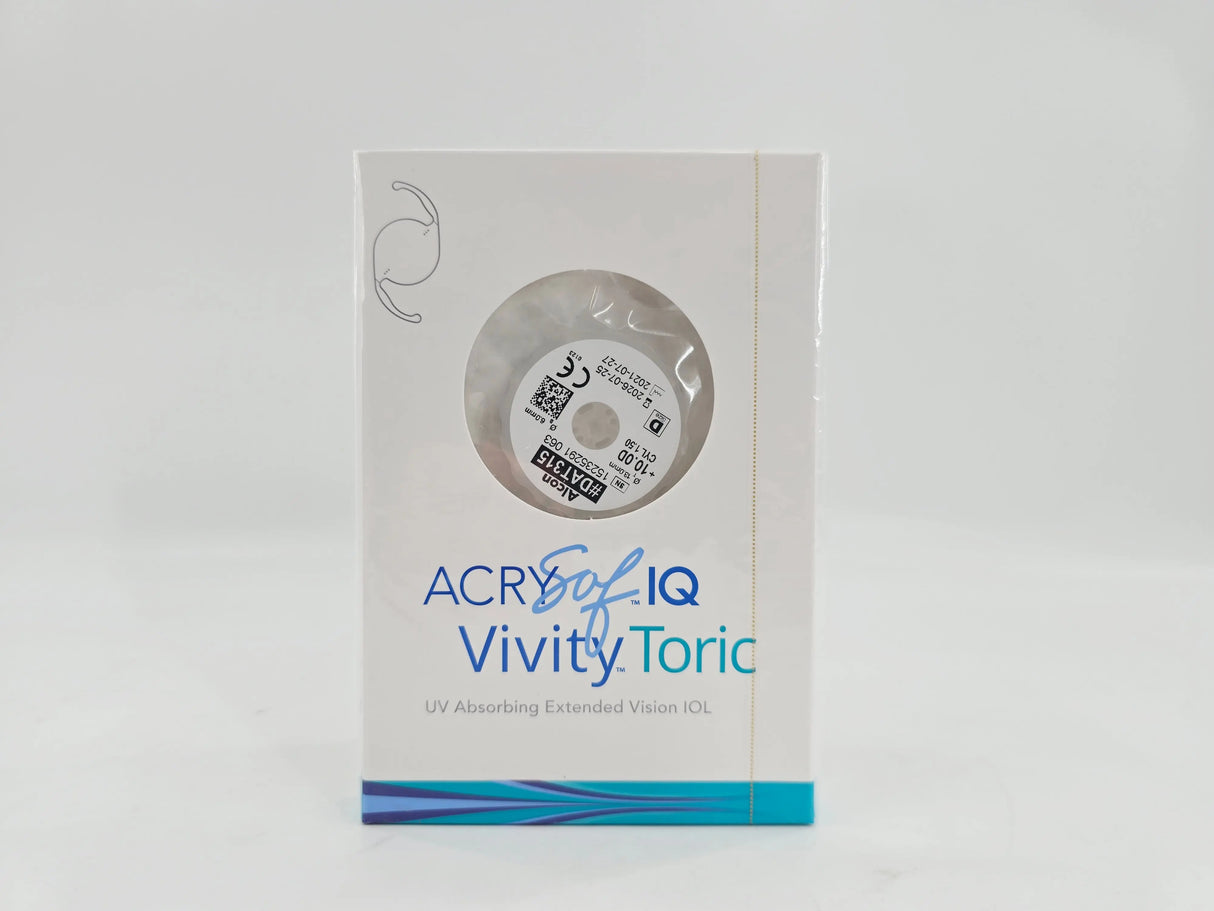 Alcon DAT315.100 AcrySof IQ Vivity Toric UV Absorbing Extended Vision IOL +10.0 D Size D 1/EA Alcon