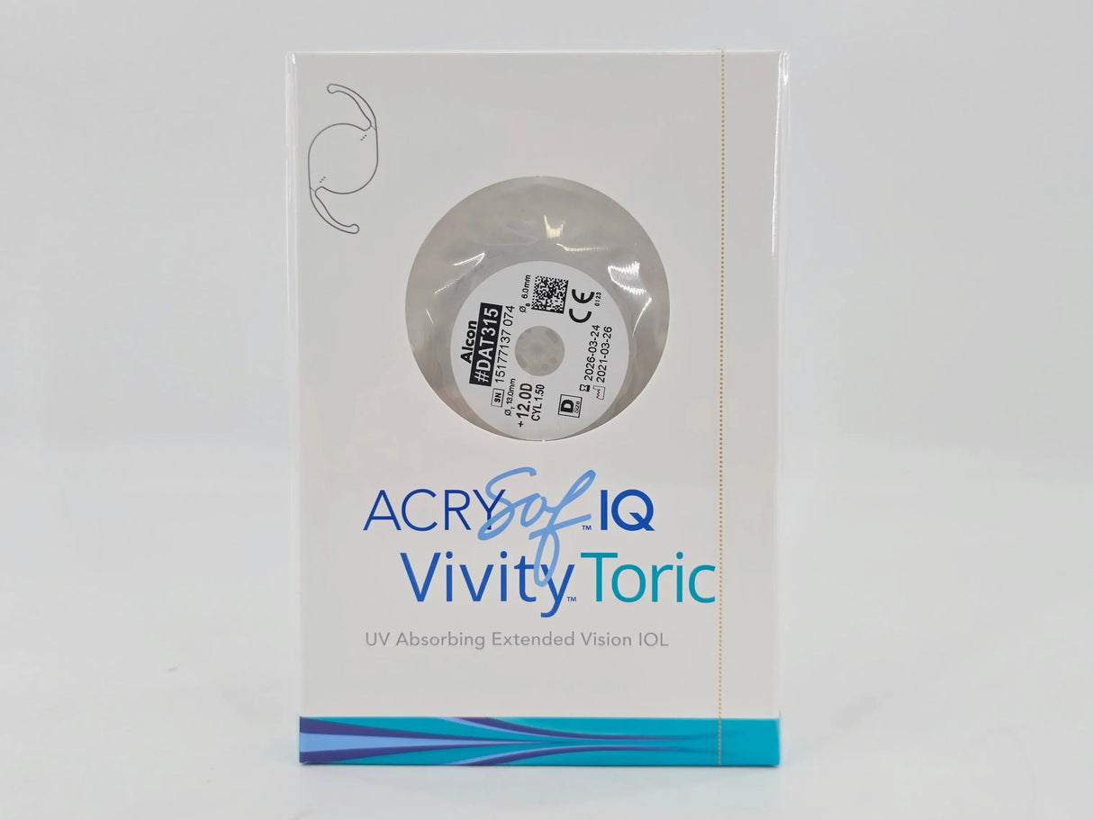 Alcon DAT315.120 AcrySof IQ Vivity Toric UV Absorbing Extended Vision IOL +12.0 D Size D 1/EA Alcon