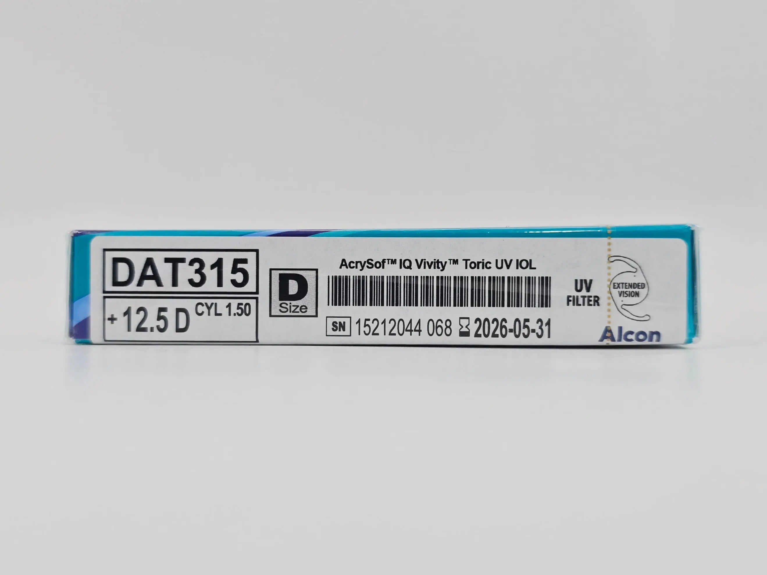 Alcon DAT315.125 AcrySof IQ Vivity Toric UV Absorbing Extended