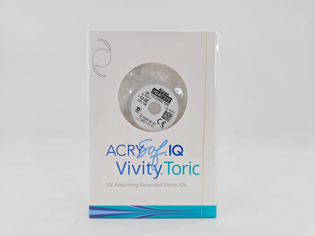 Alcon DAT315.140 AcrySof IQ Vivity Toric UV Absorbing Extended Vision IOL +14.0 D Size D 1/EA Alcon