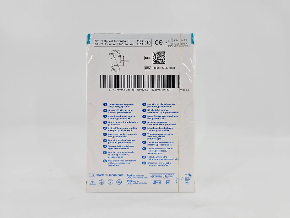 Alcon DAT315.140 AcrySof IQ Vivity Toric UV Absorbing Extended Vision IOL +14.0 D Size D 1/EA Alcon